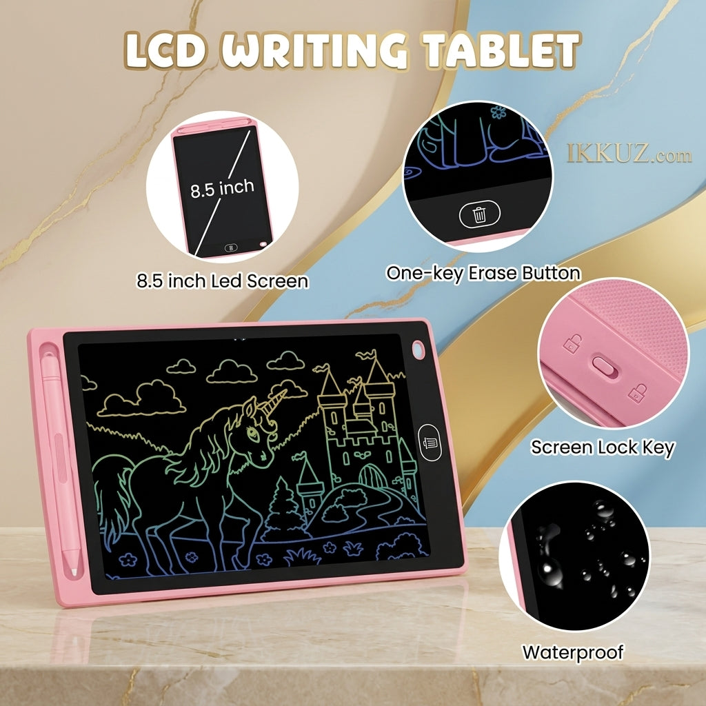 Writing Tablet for Kids (Pack of 2) – Electronic Digital Magic Slate &amp; Graphic Doodle Pad with Stylus Pen