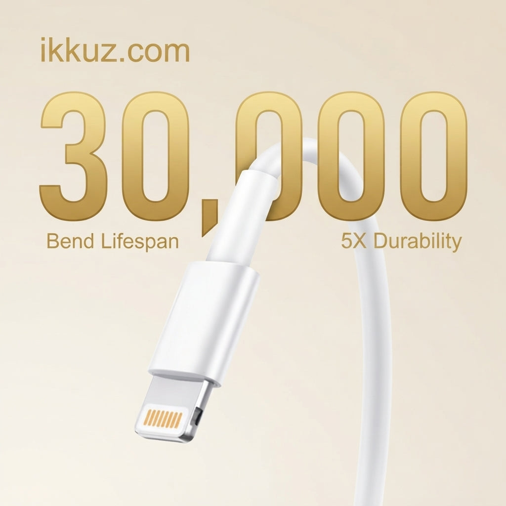 Premium USB to Lightning Fast Charging Cable – 3.5A Power, 420 Mbps Data Transfer, 1 Meter