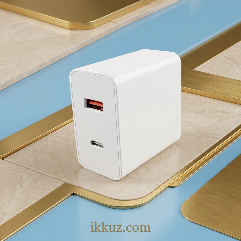 FASTNEK 100W Super Fast Charger Adapter – Dual Port USB-C &amp; USB-A