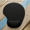 Comfort Grip Ergonomic Mouse Pad with Memory Foam Wrist Support &amp; Cooling Gel | Smooth Surface Anti-Skid Mouse Mat | 23 × 25 cm | Pack of 1