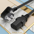 3 Pin Power Cable Cord 1 Meter – 5 Amp Copper Power Cord for Computer, Monitor, Printer &amp; Projector