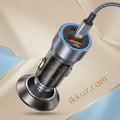PACK OF 1 PD 100W Mini Car Charger – USB + Type-C Dual Port Fast Charger
