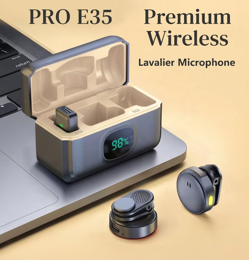 Q8 Dual Wireless Microphone with Charging Case | Wireless Vlogging, Recording &amp; Mobile Content Creation Mic