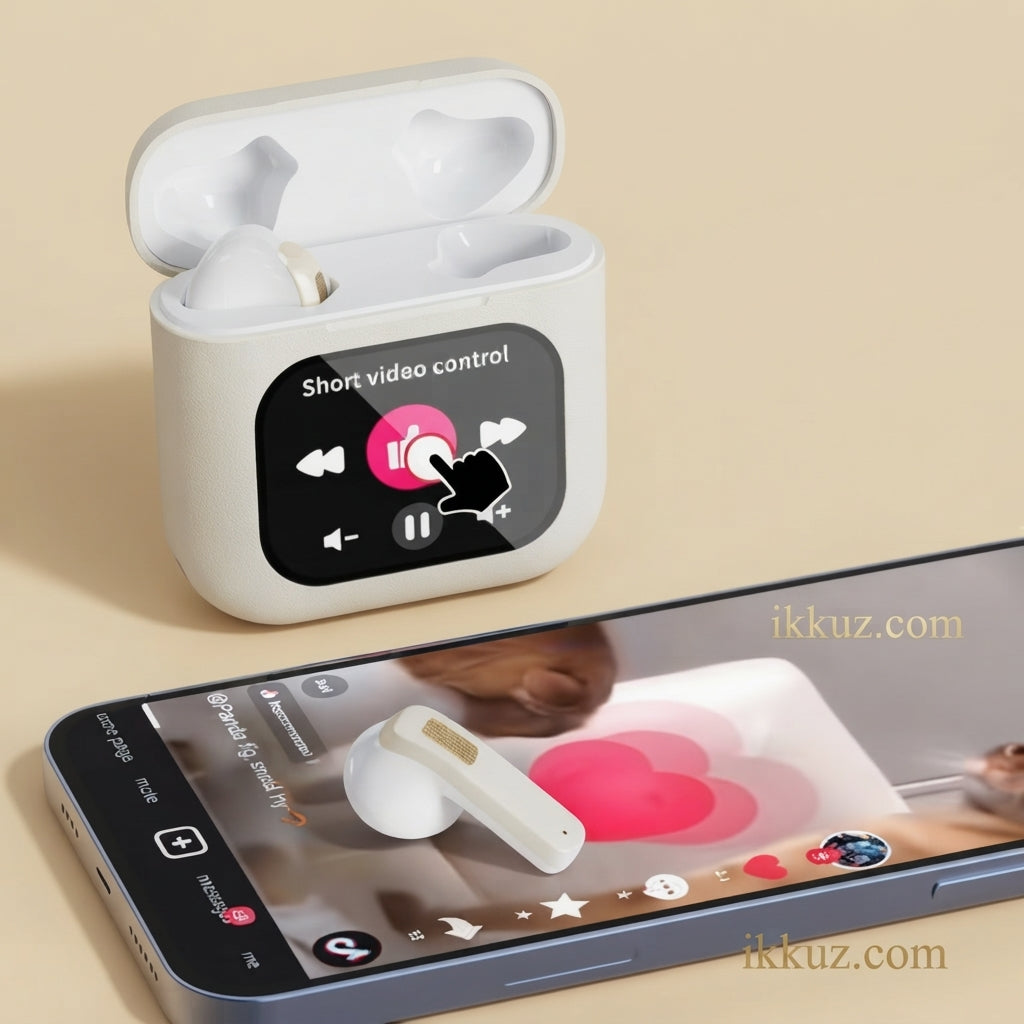 V-8 Buds Pro Premium Wireless Earbuds&Display