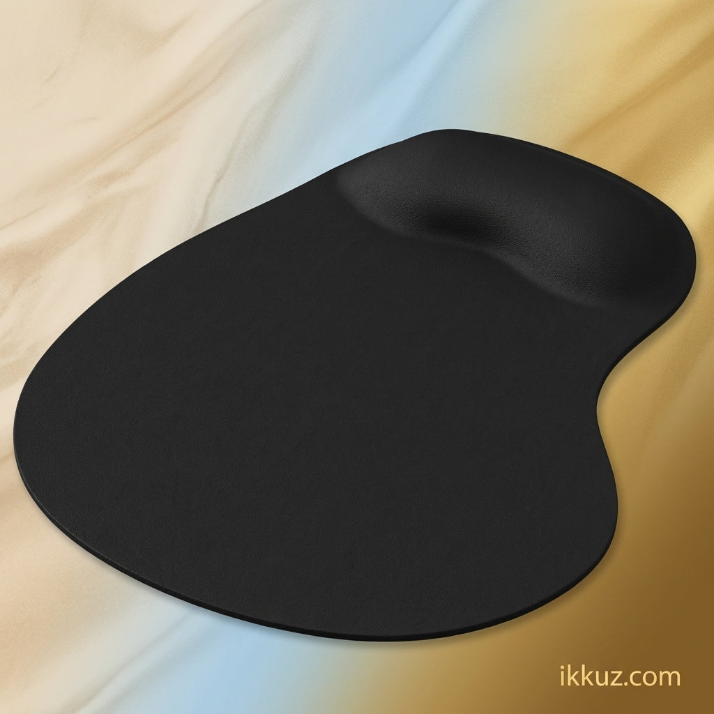 Comfort Grip Ergonomic Mouse Pad with Memory Foam Wrist Support &amp; Cooling Gel | Smooth Surface Anti-Skid Mouse Mat | 23 × 25 cm | Pack of 1