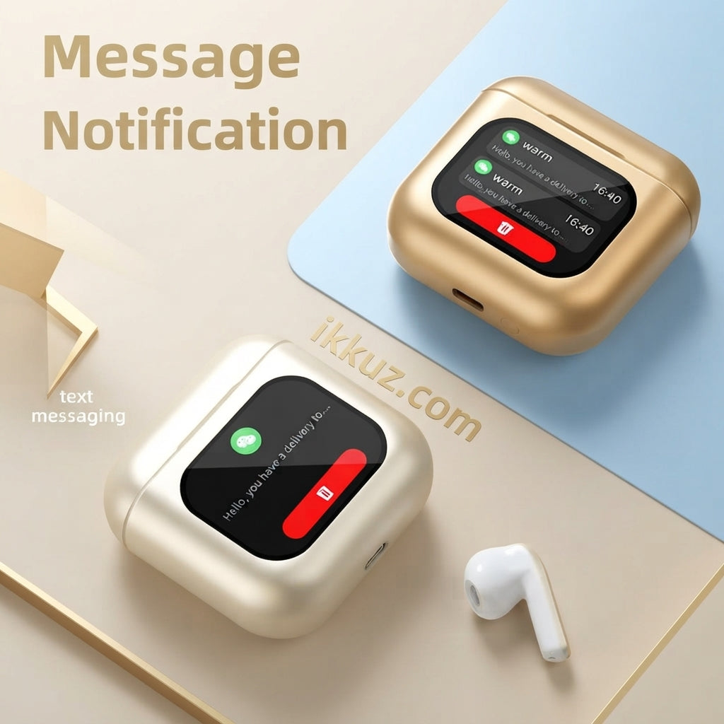 V-8 Buds Pro Premium Wireless Earbuds&Display