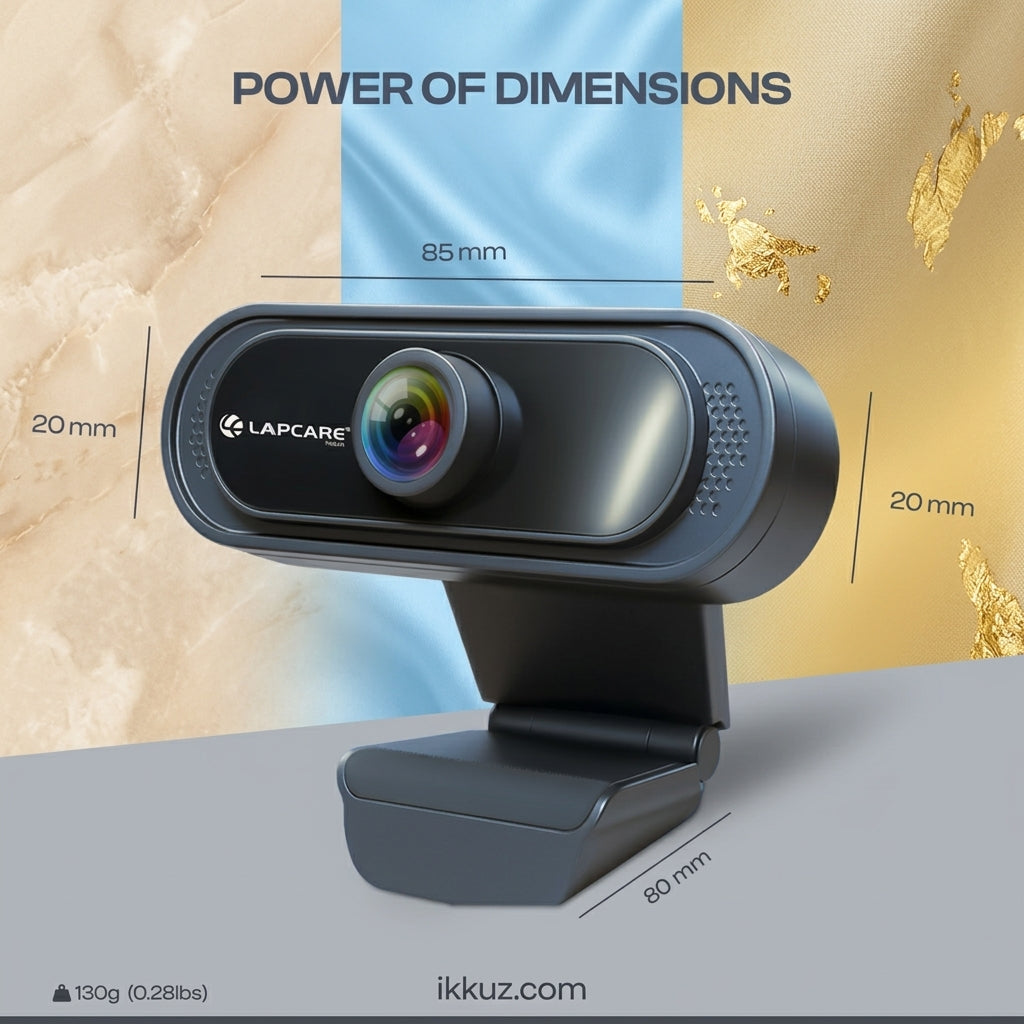 Lapcare Lapcam 720p HD PC Webcam – USB Video Camera