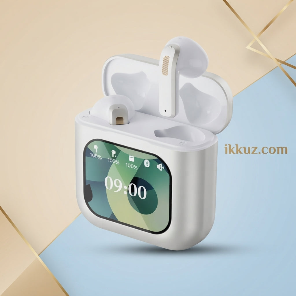 V-8 Buds Pro Premium Wireless Earbuds&Display