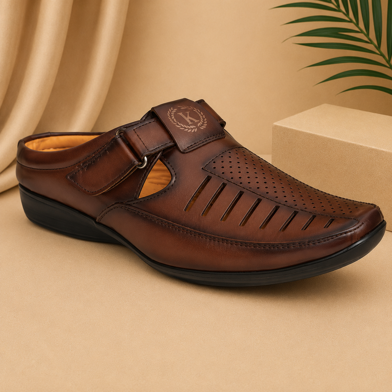 Premium Comfort Slip-On Back Open Casual Footwear for Men | Lightweight Everyday Wear